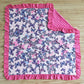 BL0001 Butterfly Baby Girl Rose Red Blanket