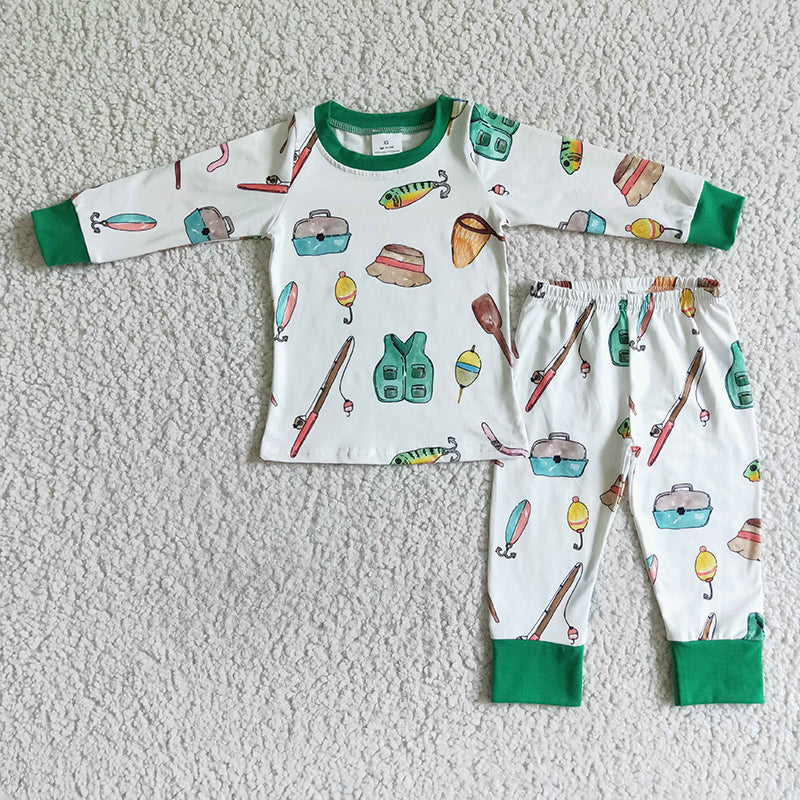 6 C6-18 Baby Boy Fishing Pajamas