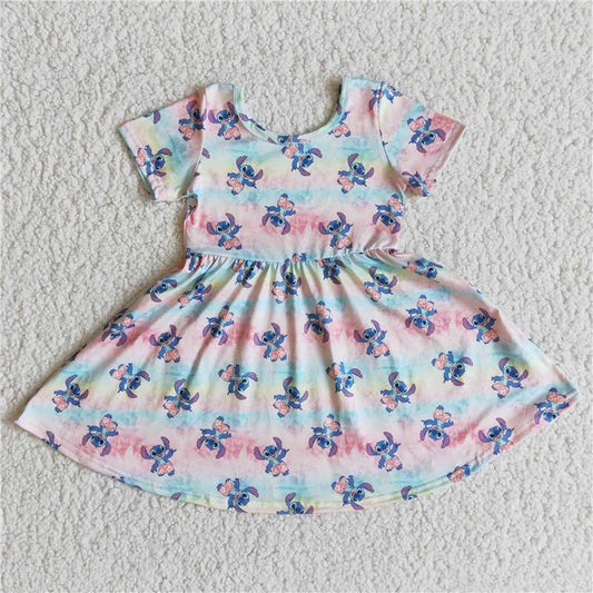 Short Sleeve Summer Twirl Dress