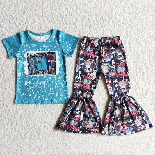 Baby Girl Western Singer Bell Pants Music Outfit