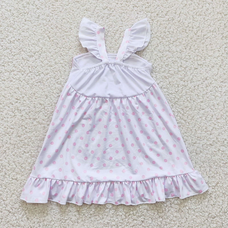 GLD0173 Baby Girl Rabbit Embroidery Ears Dress