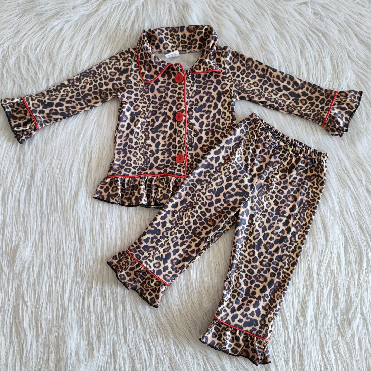 Baby Girl Outfits Leopard Pajamas Sleepwear