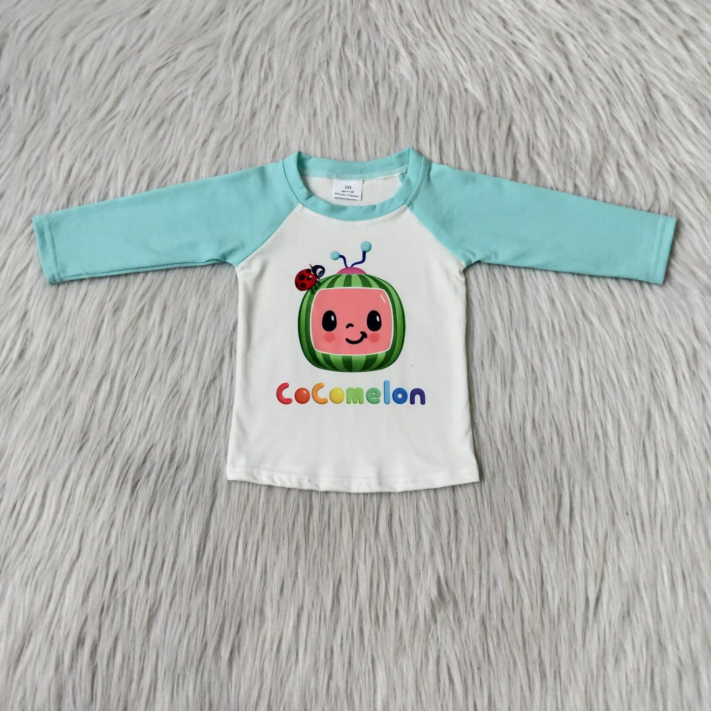 Baby Boy Blue Melon Long Sleeve Shirt