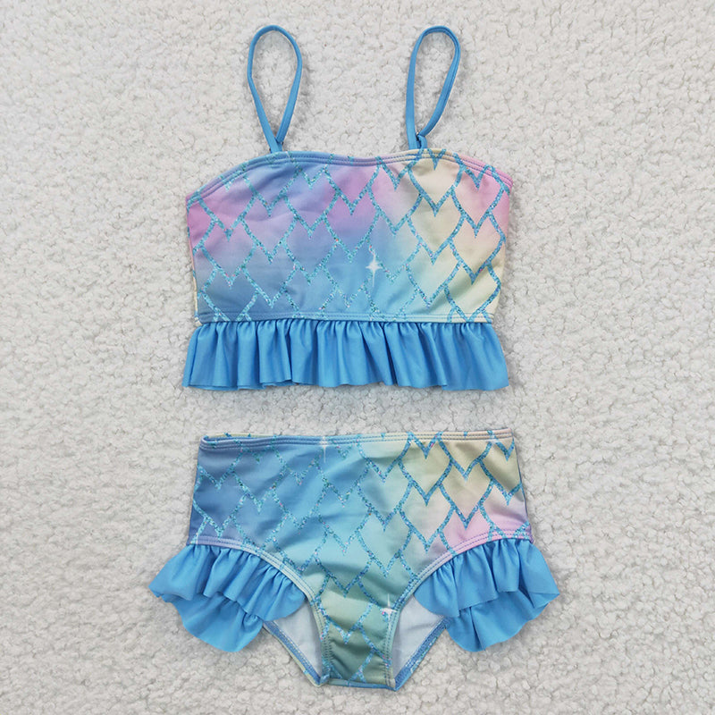 S0061 Bathing Suit Baby Girl Mermaid Swimsuit Outfit