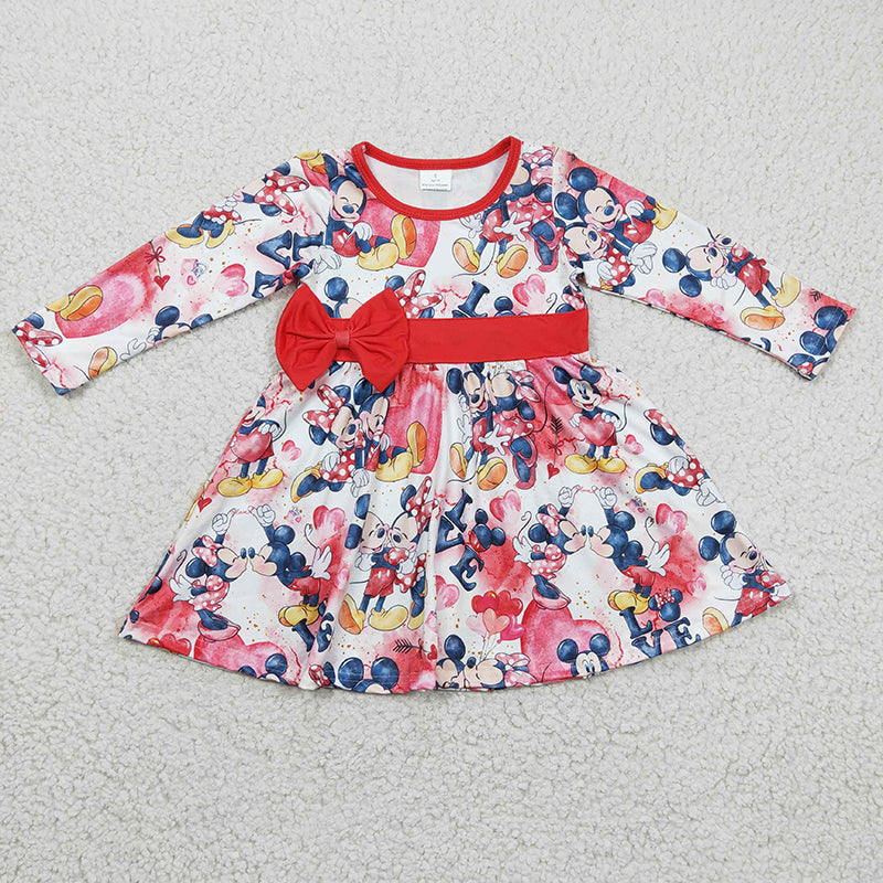 GLD0185 Baby Girl Heart Mouse Valentine's Dress