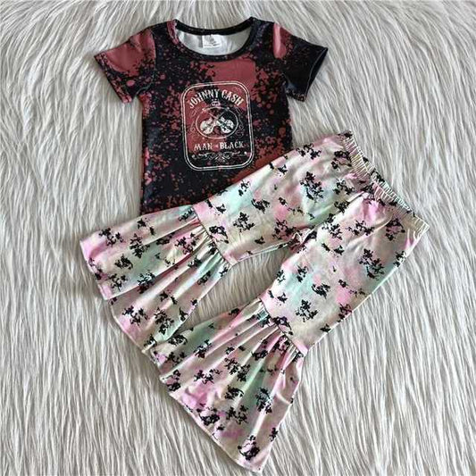 Baby Girl Guitar Singer Bell Pants Music Outfit