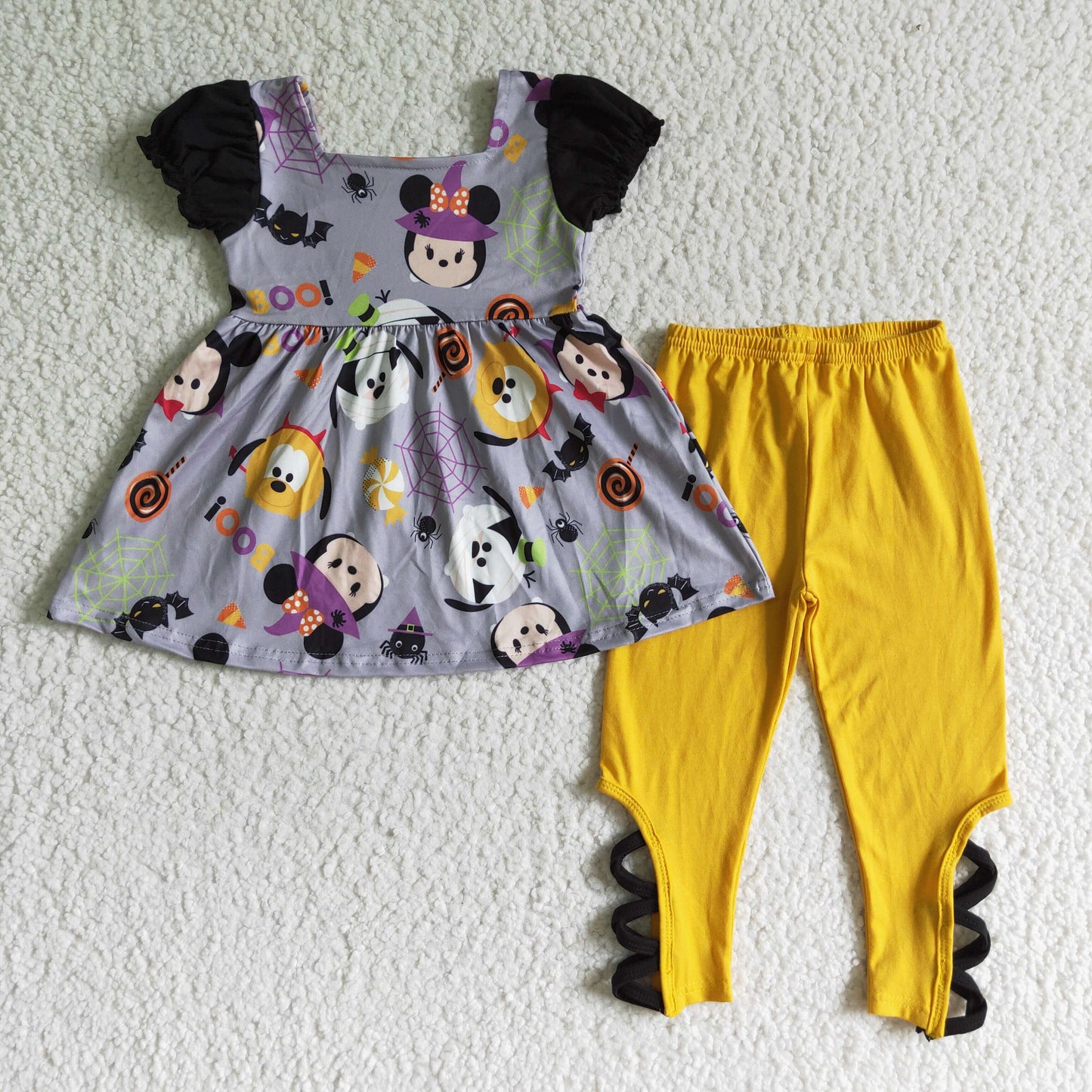 GSPO0157 Halloween Cartoon Baby Girl Pants Outfit