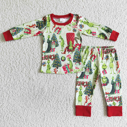 BLP0052 Boy Kids Christmas Pajamas