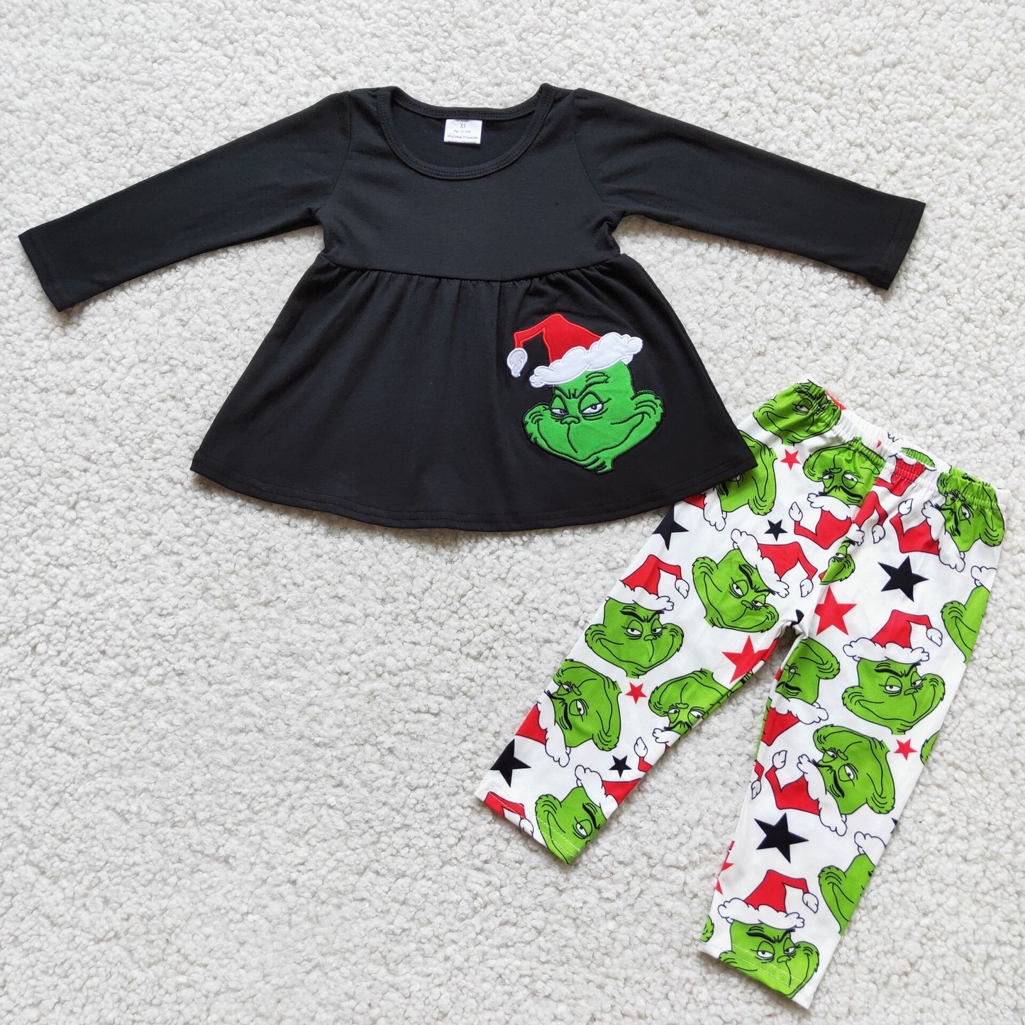 6 A3-13 Baby Girls Christmas Pajamas