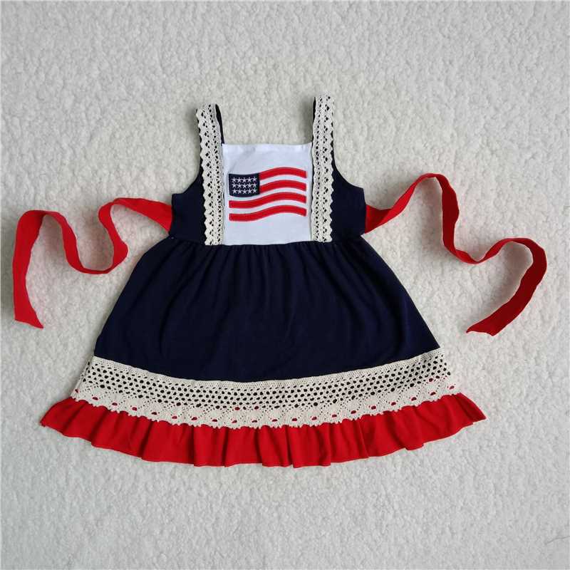 4th of July Embroidered Lace Dress