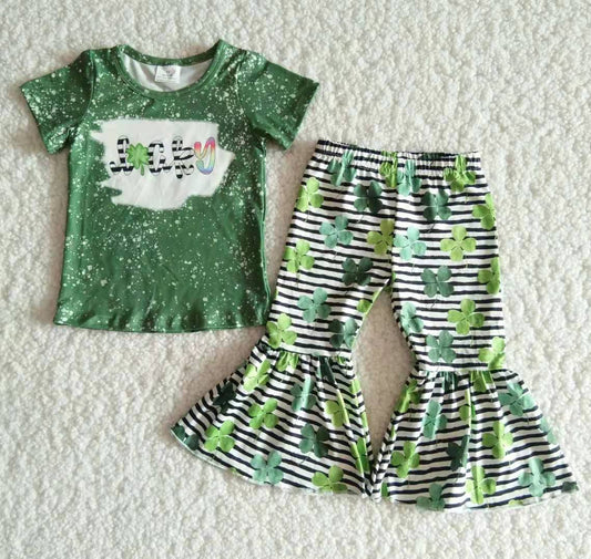 B14-4 St. Patrick's Day Lucky Striped Bell Set