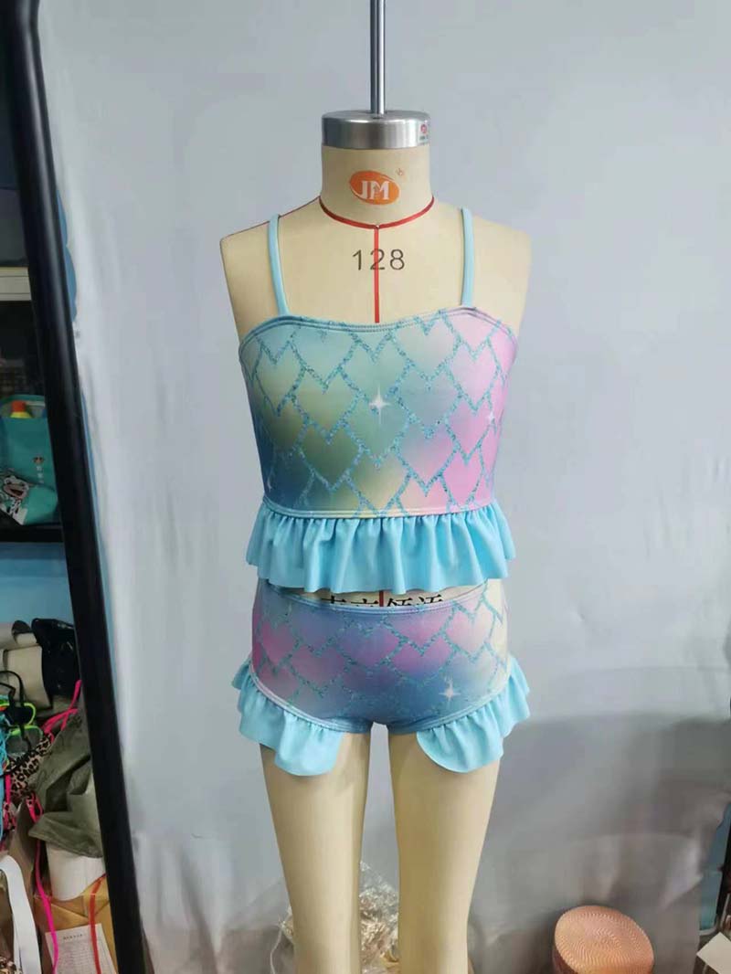 S0061 Bathing Suit Baby Girl Mermaid Swimsuit Outfit