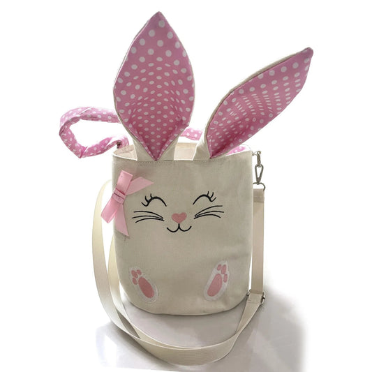 BA0031 Baby Kids Easter Bunny Ears Egg Pink Bag