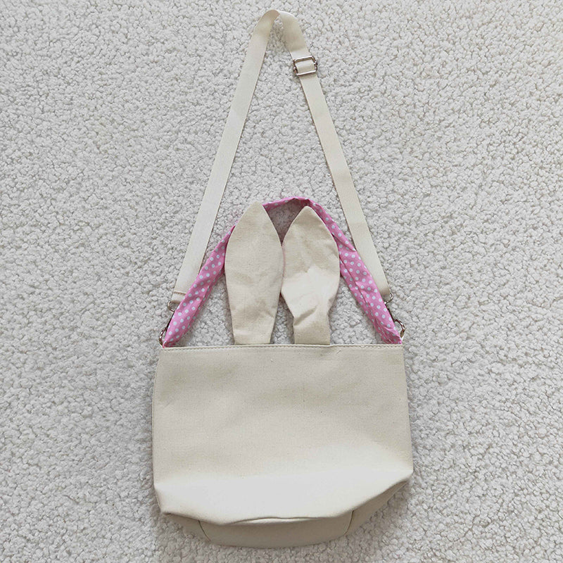 BA0031 Baby Kids Easter Bunny Ears Egg Pink Bag