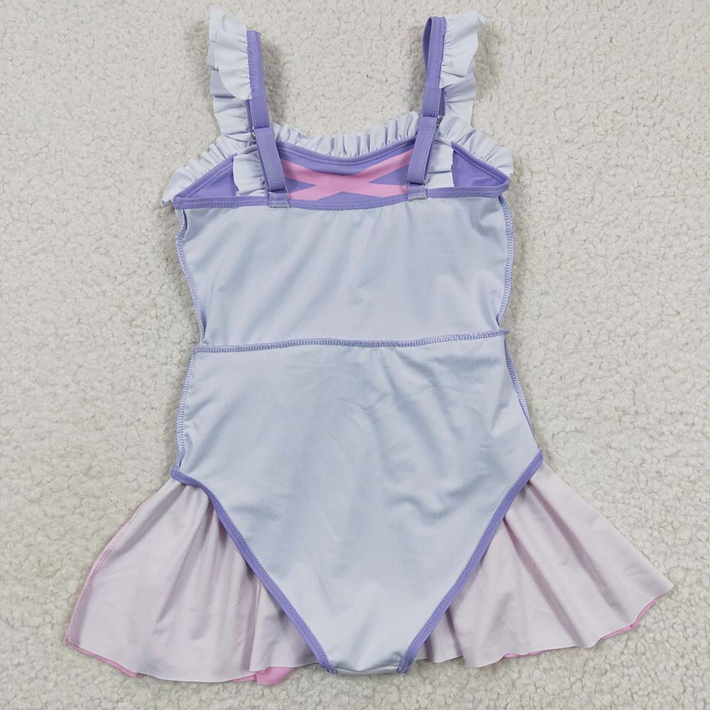 S0133 Baby Girl Princess One Piece Swimsuit