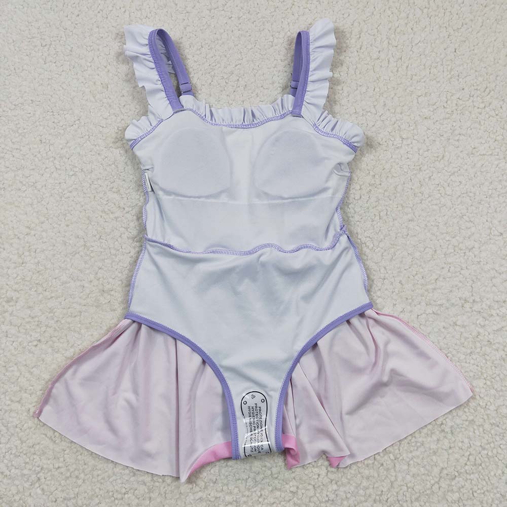 S0133 Baby Girl Princess One Piece Swimsuit