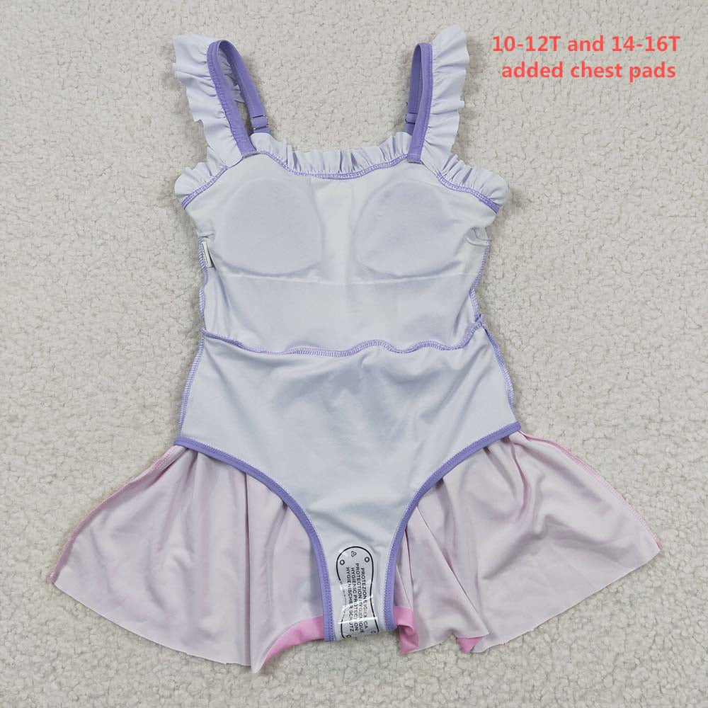 S0133 Baby Girl Princess One Piece Swimsuit