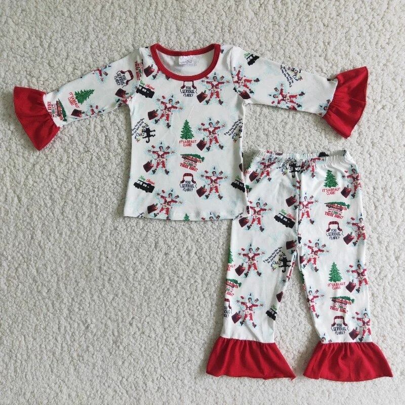 6 C11-16 Baby Boy Kids Christmas Pajamas Outfit