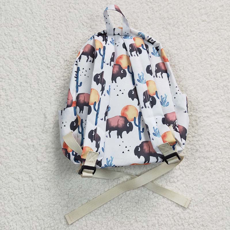 BA0043 Baby Kids Western Cow back to school Bag Backpack