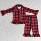 6 B8-24 Christmas Baby Boy Plaid Sleepwear Set