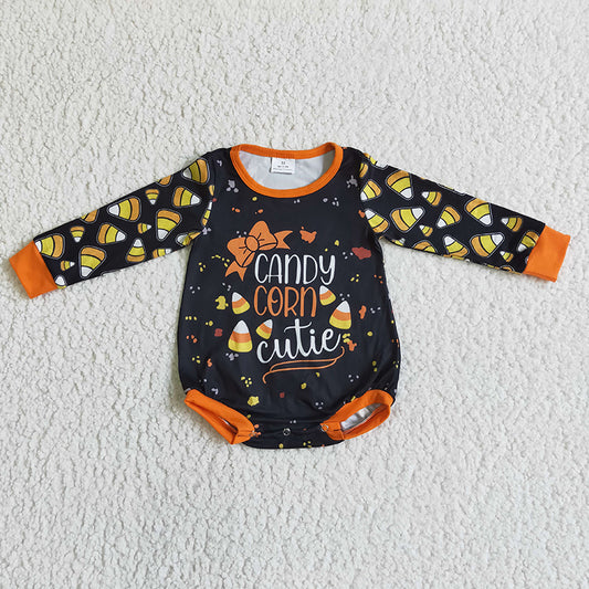 LR0103 Baby Girl Halloween Candy Romper