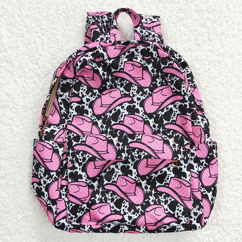 BA0038 Baby Kids Western Hats back to school Bag Backpack