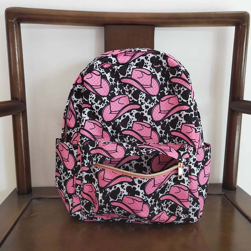 BA0038 Baby Kids Western Hats back to school Bag Backpack