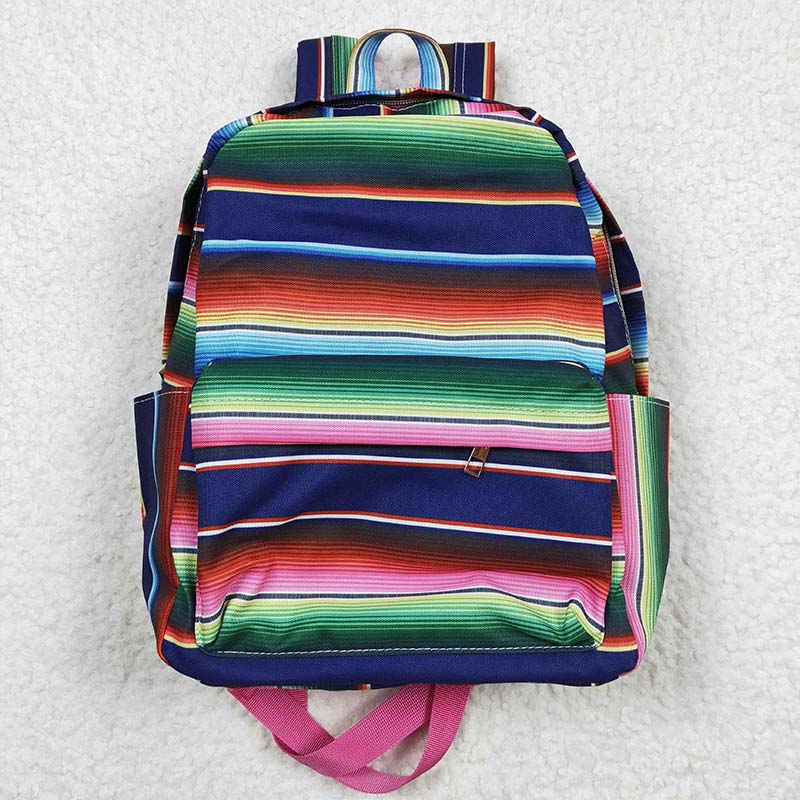 BA0039 Baby Kids Western Striped back to school Bag Backpack