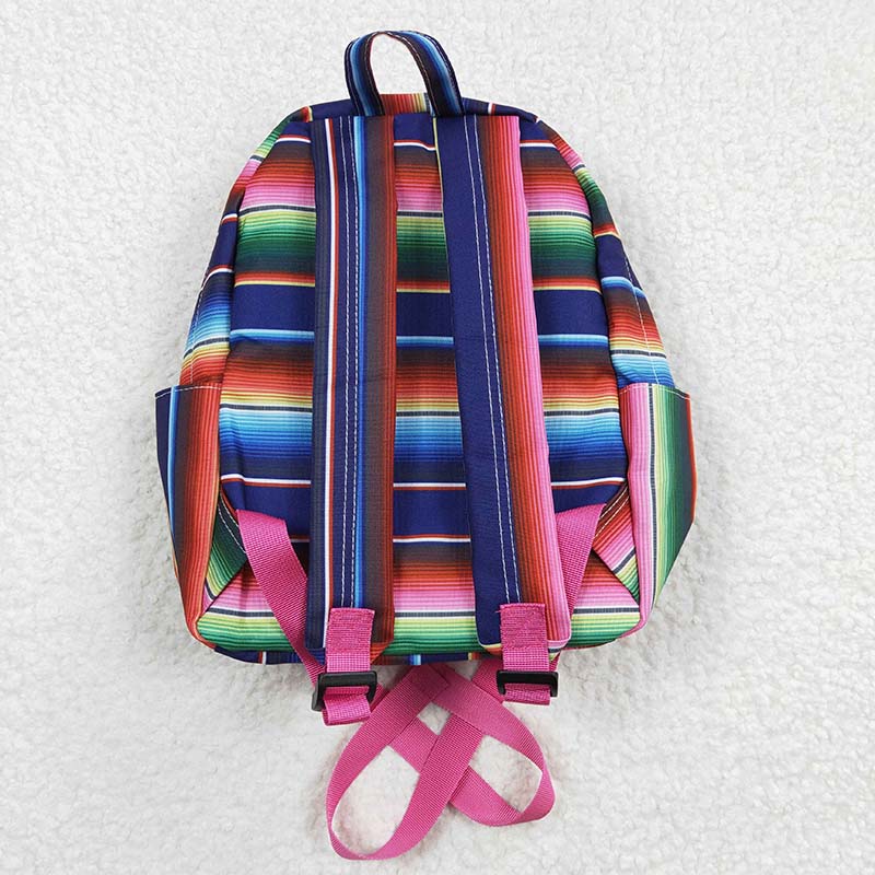 BA0039 Baby Kids Western Striped back to school Bag Backpack