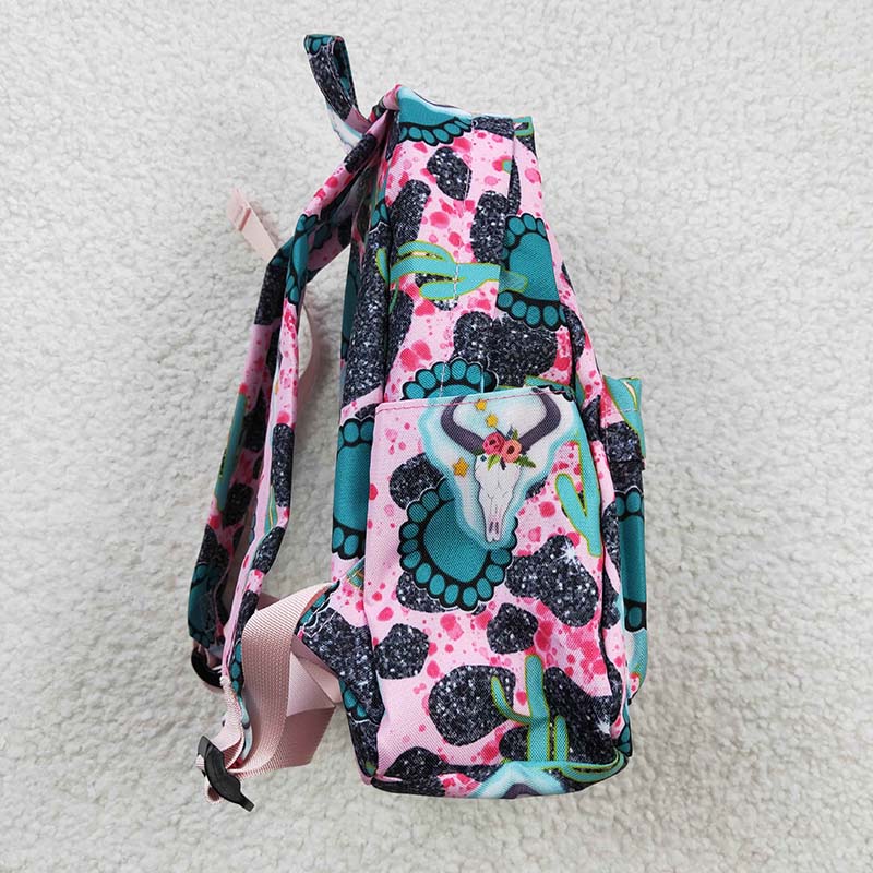 BA0044 Baby Kids Western Cow back to school Bag Backpack