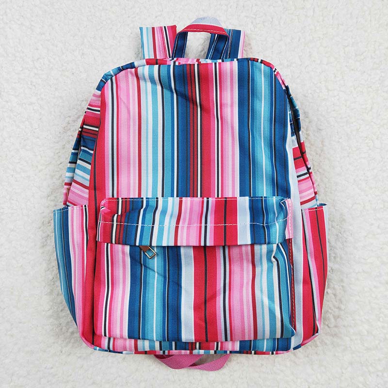 BA0046 Baby Kids Western Striped back to school Bag Backpack