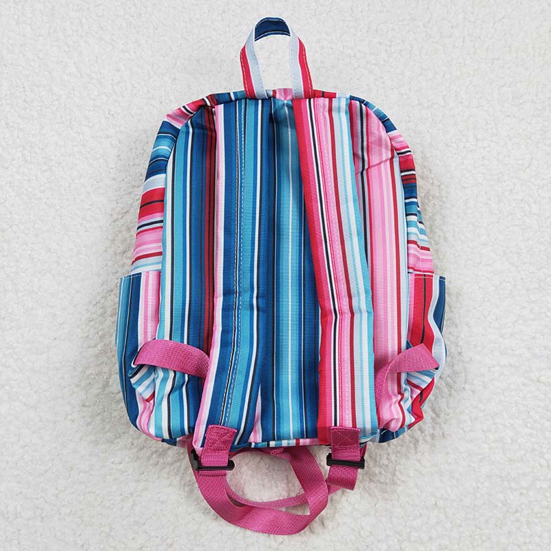 BA0046 Baby Kids Western Striped back to school Bag Backpack