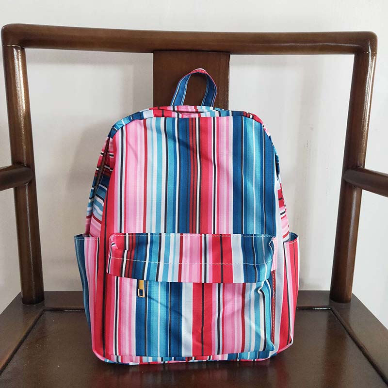 BA0046 Baby Kids Western Striped back to school Bag Backpack