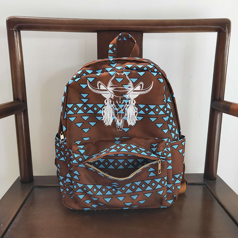 BA0048 Baby Kids Western Cow back to school Bag Backpack