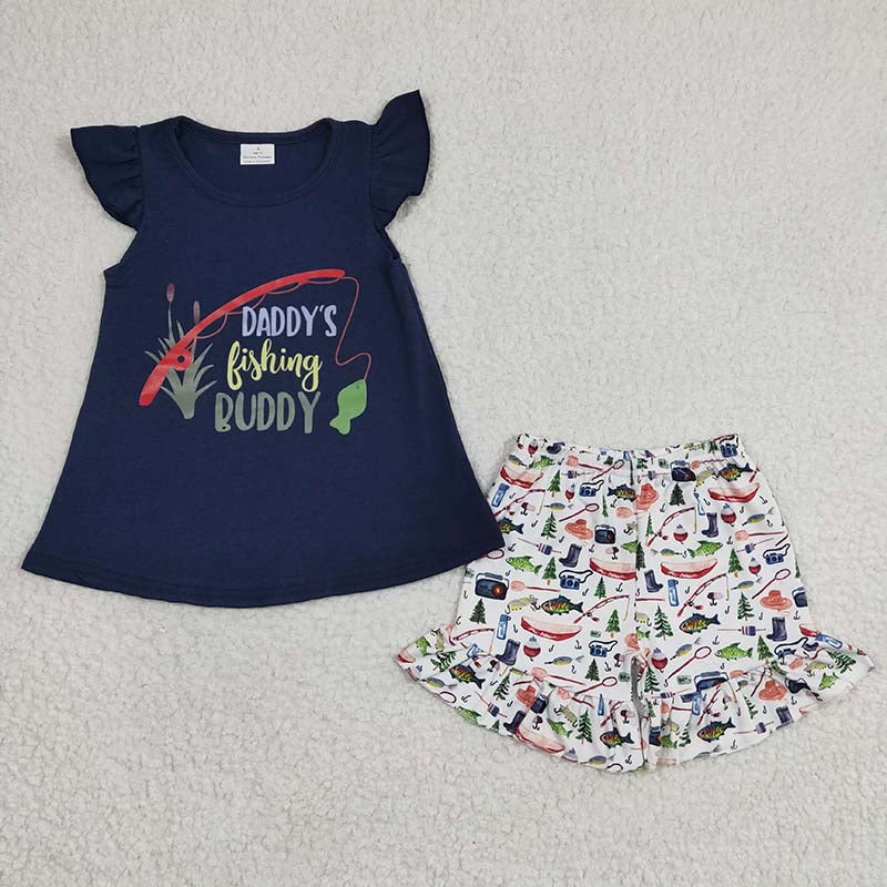 BSSO0152 Summer Baby Boy Short Sleeves Fishing Shorts Outfit