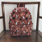 BA0049 Baby Kids Western Cow Cactus back to school Bag Backpack