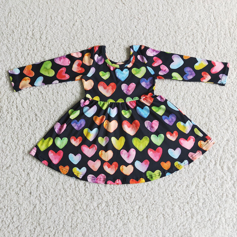 6 B8-1 Baby Girl Heart Valentine's Twirl Dress