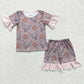 BSSO0099 Baby Boy Deer Summer Pajamas Shorts Outfit