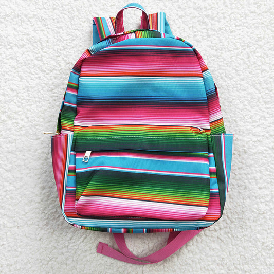 BA0041 Baby Kids Western Striped back to school Bag Backpack