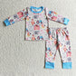 GLP0342 Baby Girl Farm Outfit Pink Outfit Pajamas