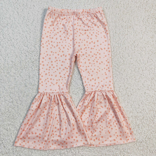 P0055 Baby Girl Dots Bell Bottom Pants