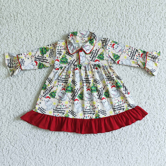 GLD0078 Christmas Baby Girl Nightdress