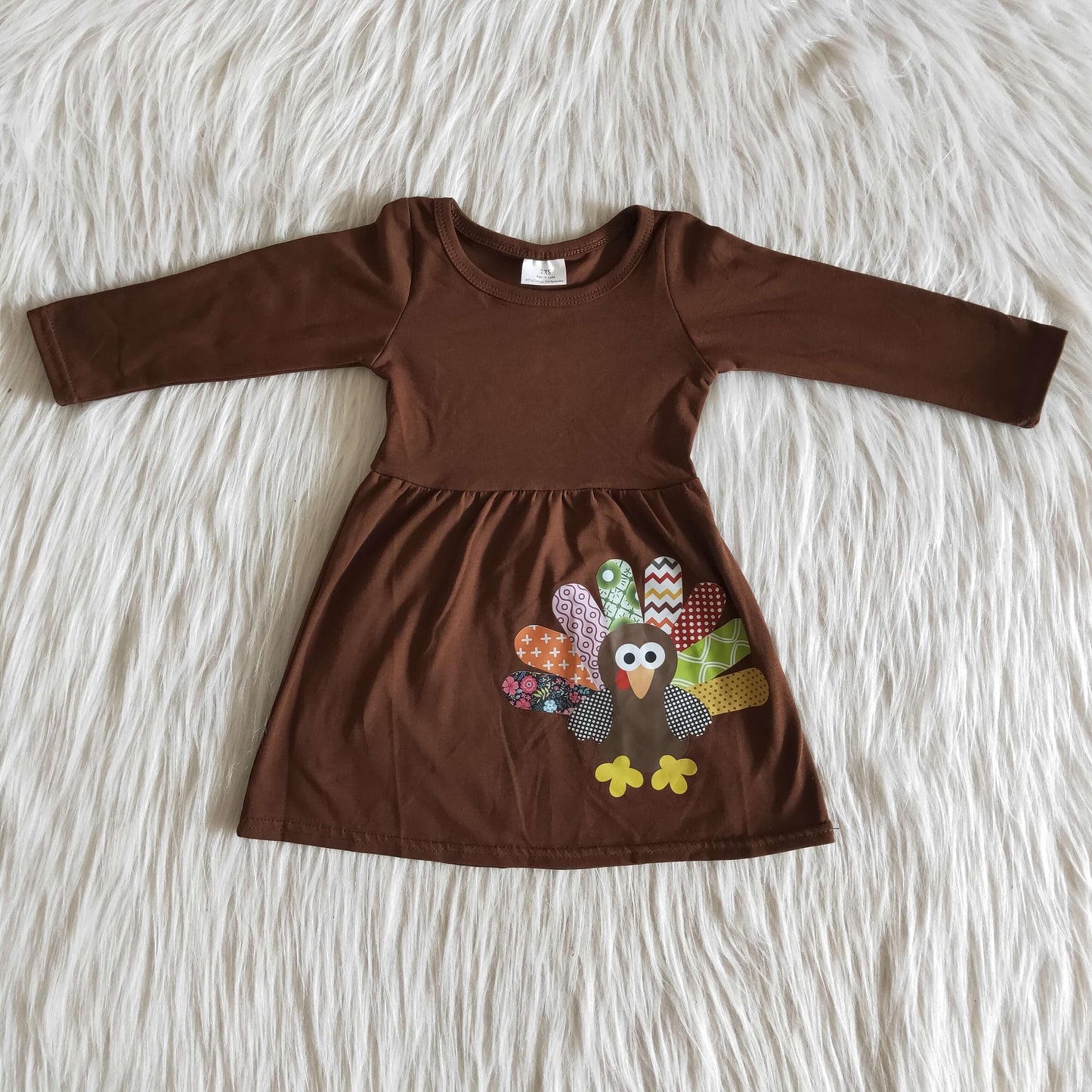 6 A31-12 turkey Baby Girl Dress