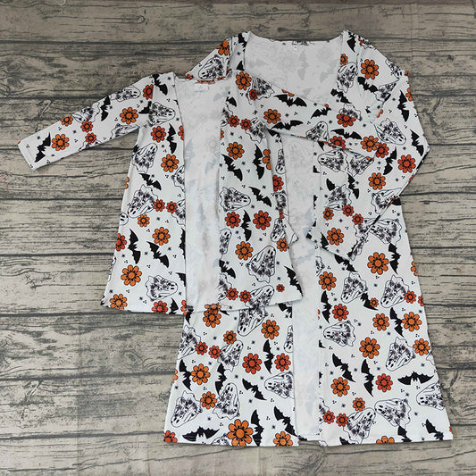 Mommy And Me Halloween Ghost floral Cardigan