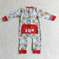 LR0185 Baby Girl Christmas Milk Romper