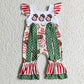 SR0100 Baby Girl Cake Embroidery Tis The Season Christmas Romper