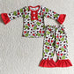 Promotion Baby Boy Baby Boy Christmas Frog Shirt Pants Leopard Pajamas Set