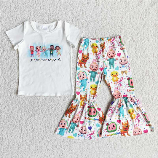 Baby Girl Friends Bell Pants Set