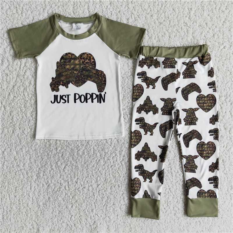 Baby Boy Just Poppin Pants Set