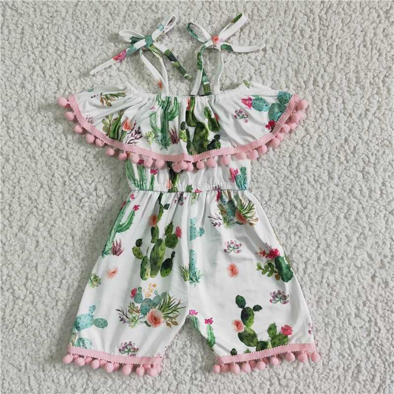 SR0039 Cactus Baby Girl Summer Jumsuit